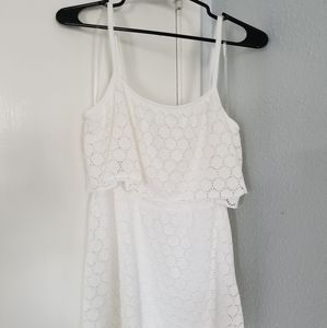 White Lace Sundress, Size Medium